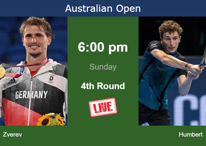 Saturday Live Streaming Alexander Zverev vs Ugo Humbert