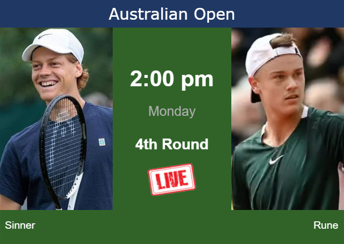 Sunday Live Streaming Jannik Sinner Vs Holger Rune Sunday Live Streaming Jannik Sinner vs Holger Rune