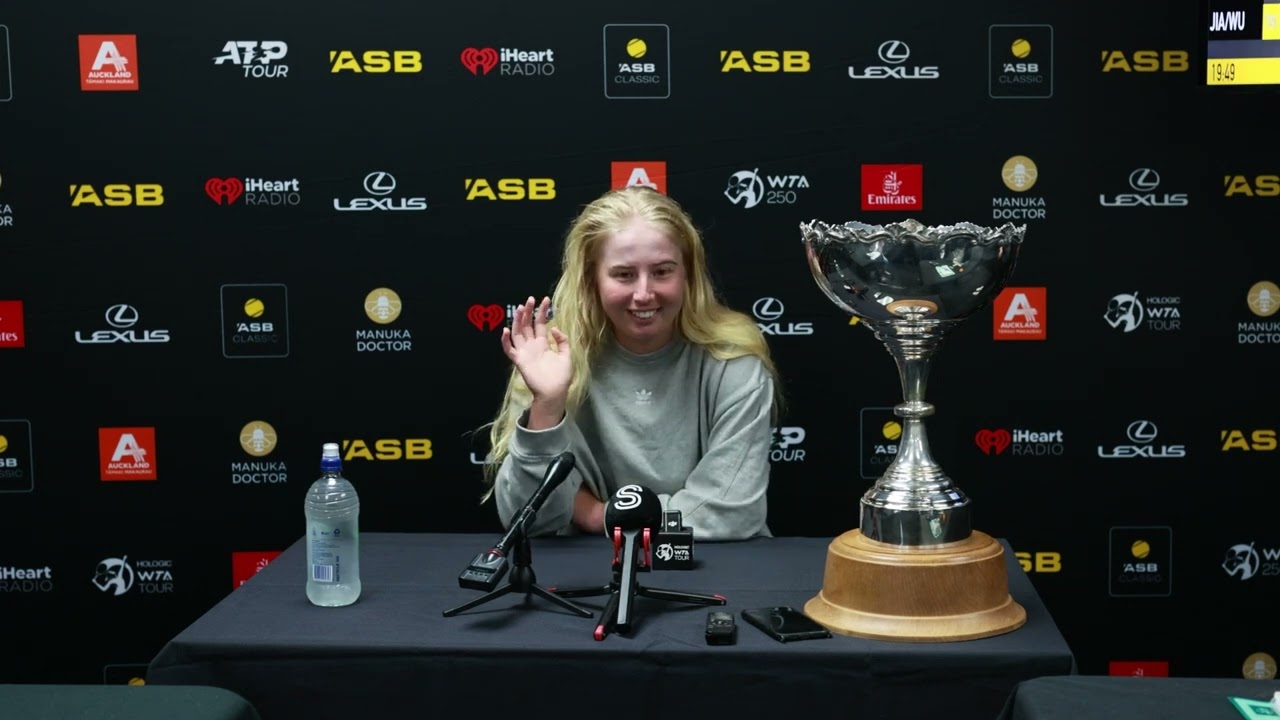 Tauson after winning Auckland following Naomi Osaka retirement: “I am happy but it’s weird”