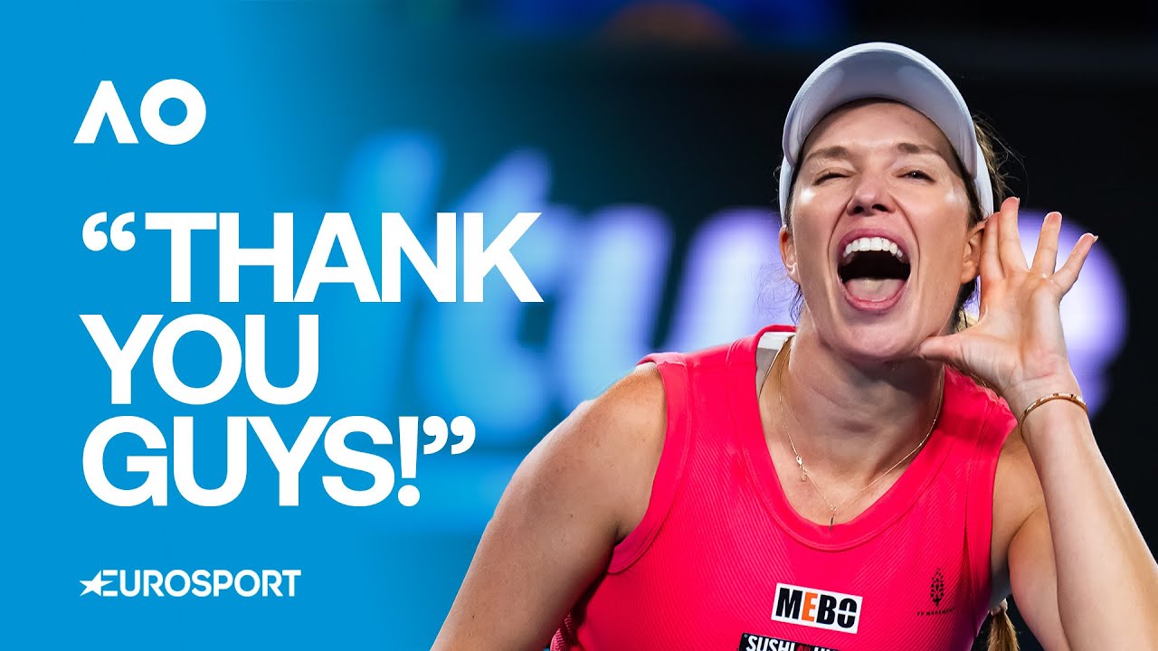 The moment Danielle Collins thanked the hostile Australian Open crowd saying : “Thank you guys”