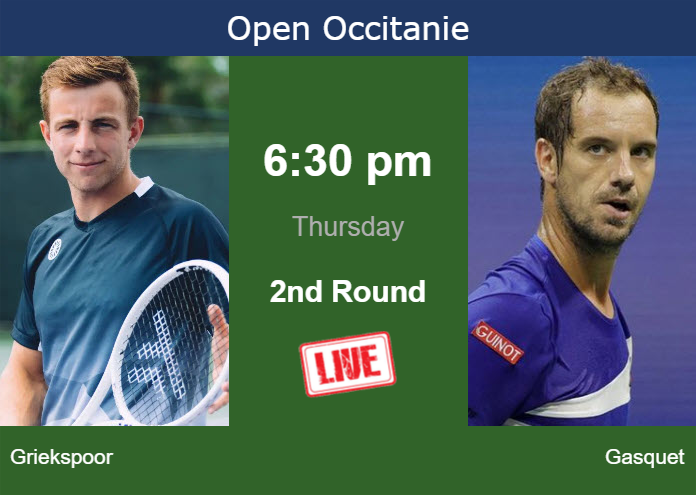 Thursday Live Streaming Tallon Griekspoor Vs Richard Gasquet Thursday Live Streaming Tallon Griekspoor vs Richard Gasquet