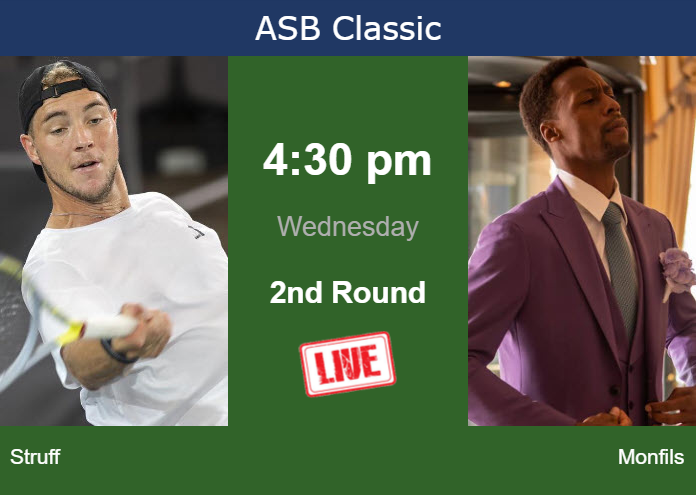 Tuesday Live Streaming Jan-Lennard Struff vs Gael Monfils