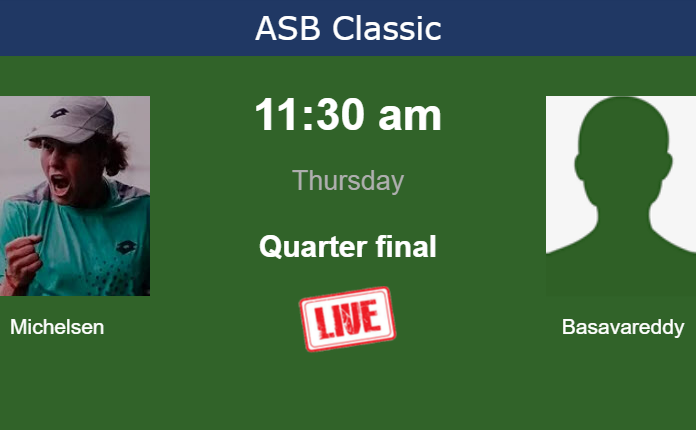 Wednesday Live Streaming Alex Michelsen vs Nishesh Basavareddy