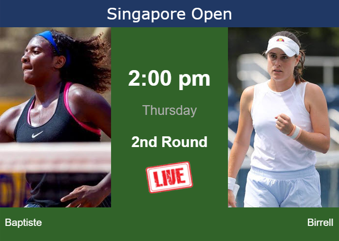 How to watch Baptiste vs. Birrell on live streaming in Singapore on Thursday