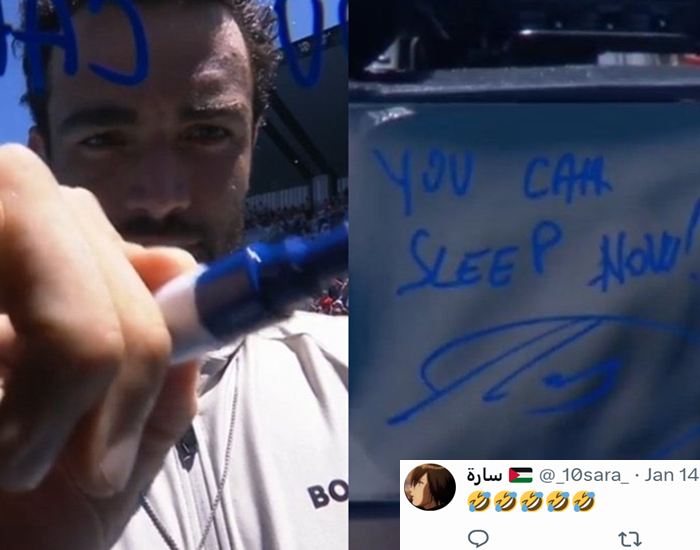 Berrettini Writes A Note