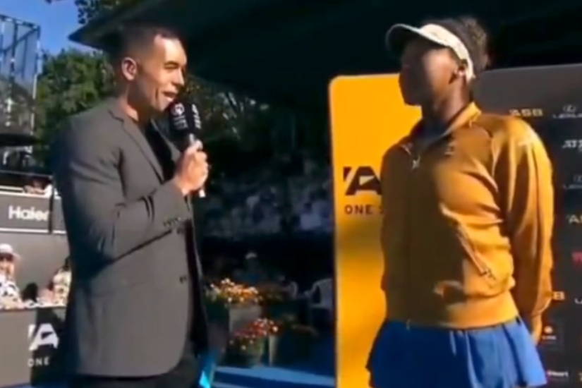 Naomi Osaka had to retire from the final in Auckland for injury after in the interview she was joking probably not having breakfast was bad luck