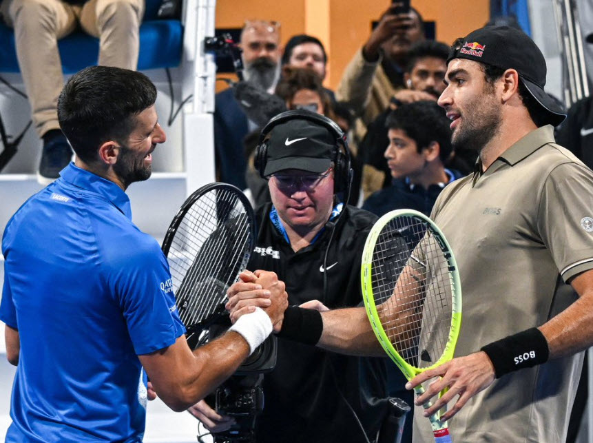 Djokovic shares a lovely message for Berrettini after losing to the Italian in Qatar