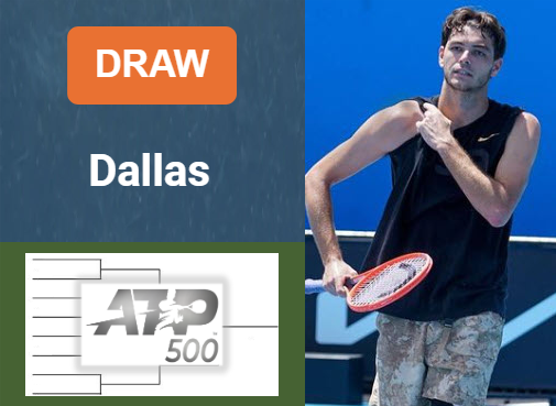 ATP DALLAS DRAW, PRIZE MONEY. Fritz, Ruud, Paul, Shelton are the leaders