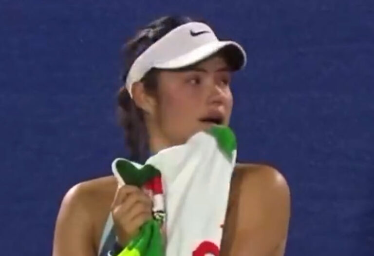 Disconcerting scenes in Dubai with Raducanu in tears struggling with a