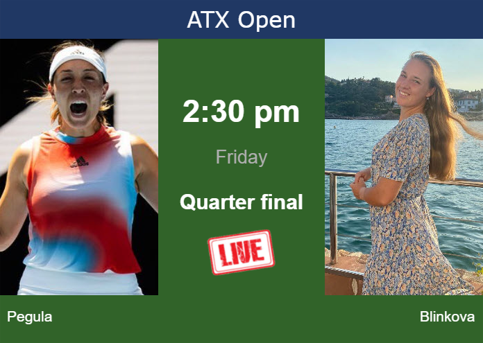 Friday Live Streaming Jessica Pegula Vs Anna Blinkova Friday Live Streaming Jessica Pegula vs Anna Blinkova