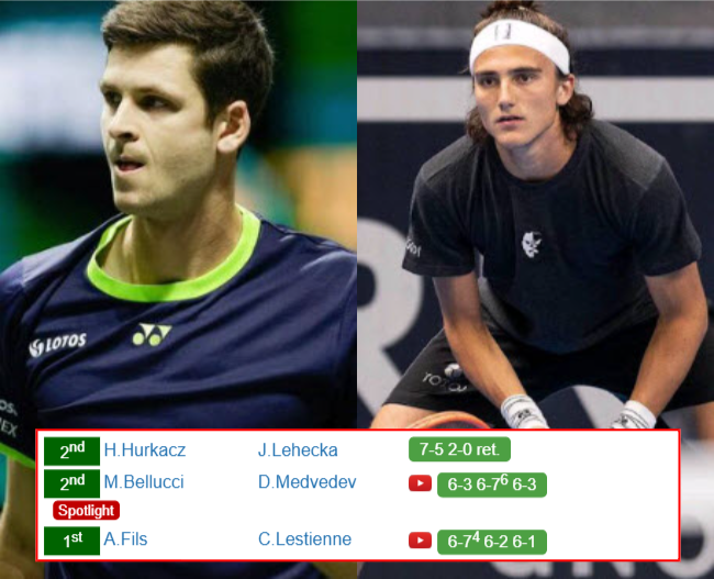 Hubert Hurkacz Mattia Bellucci who win info