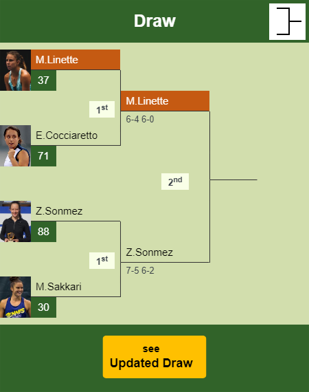 Magda Linette Draw info