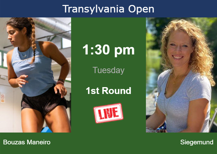 How to watch Bouzas Maneiro vs. Siegemund on live streaming in Cluj on Tuesday