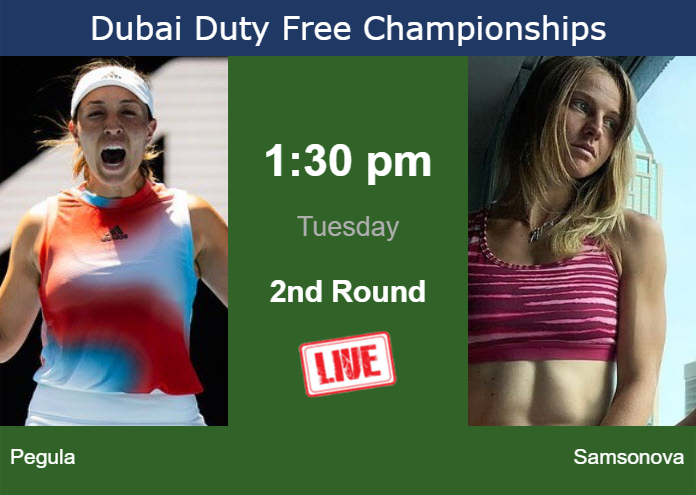 How to watch Pegula vs. Samsonova on live streaming in Dubai on Tuesday