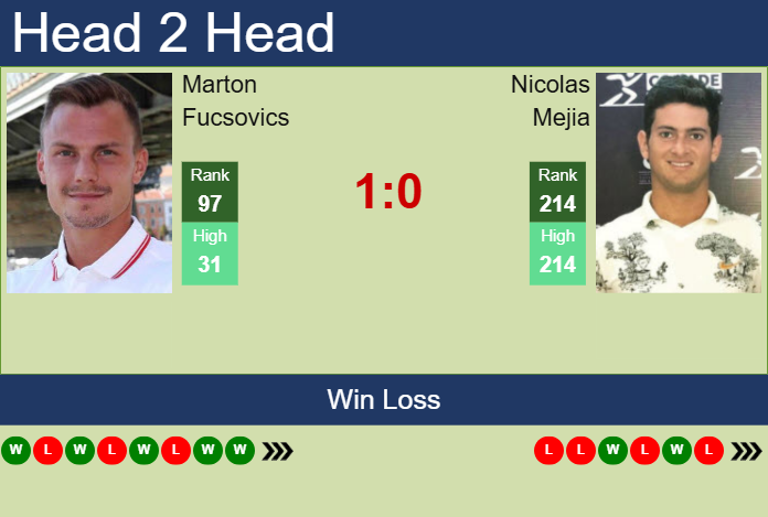 H2H, prediction of Marton Fucsovics vs Nicolas Mejia in Manama Challenger with odds, preview, pick | 11th February 2025