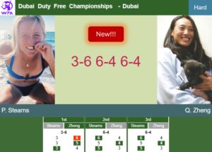 LIVE UPDATES. Peyton Stearns surprises Zheng in the 2nd round DUBAI