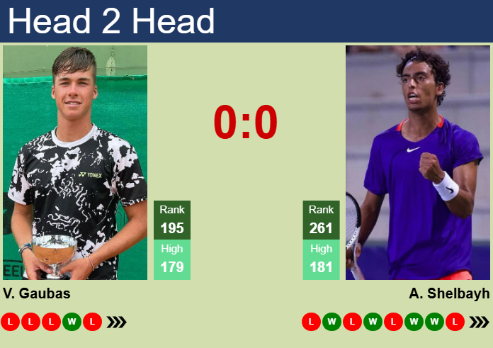 H2H, prediction of Vilius Gaubas vs Abedallah Shelbayh in Tenerife 2 Challenger with odds, preview, pick | 10th February 2025