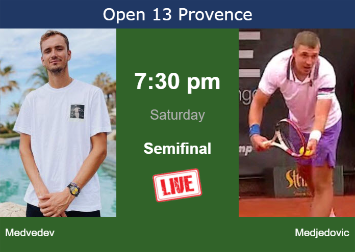 Saturday Live Streaming Daniil Medvedev vs Hamad Medjedovic