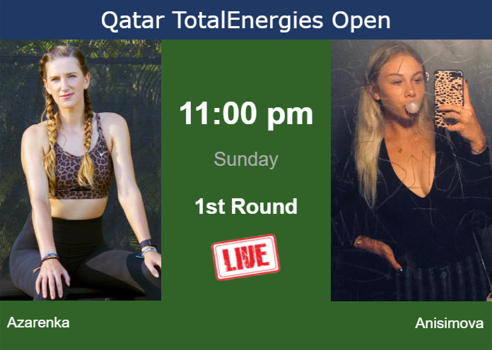 Saturday Live Streaming Victoria Azarenka vs Amanda Anisimova