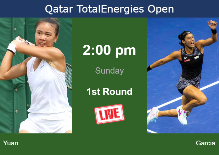 How to watch Yuan vs. Garcia on live streaming in Doha on Sunday