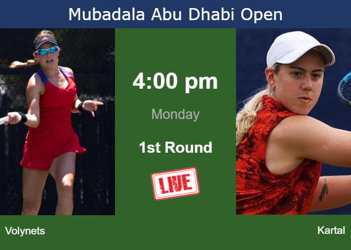 Sunday Live Streaming Katie Volynets vs Sonay Kartal