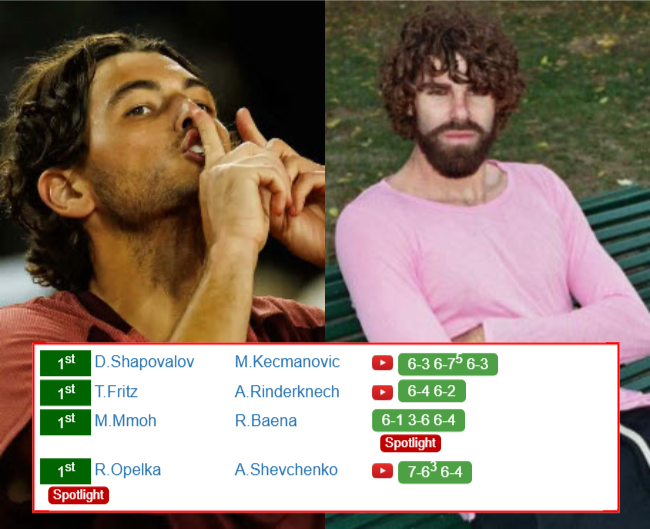 Taylor Fritz Reilly Opelka who win info