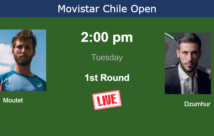 How to watch Moutet vs. Dzumhur on live streaming in Santiago on Tuesday Tuesday Live Streaming Corentin Moutet vs Damir Dzumhur