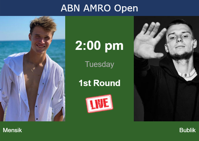 Tuesday Live Streaming Jakub Mensik Vs Alexander Bublik Tuesday Live Streaming Jakub Mensik vs Alexander Bublik