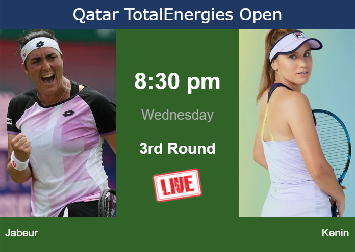 Wednesday Live Streaming Ons Jabeur vs Sofia Kenin