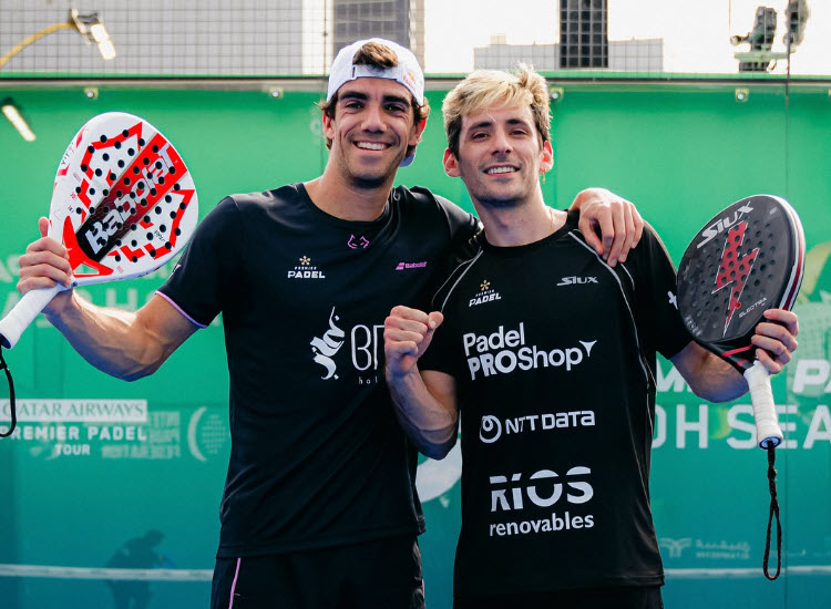 Apart from Juan Lebron and Franco Stupaczuk, what other new partnerships in the padel pro community for 2025?