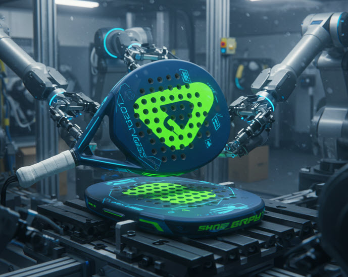 Robotic Padel Racket Manufacturing Robots that manufacture padel rackets