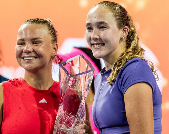 Mirra Andreeva and Diana Shnaider shine in Miami doubles final