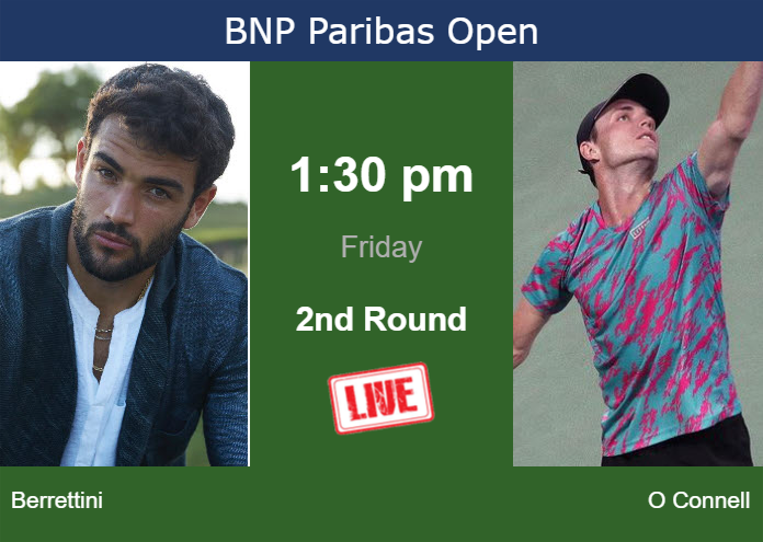 Friday Live Streaming Matteo Berrettini Vs Christopher O Connell Friday Live Streaming Matteo Berrettini vs Christopher O Connell