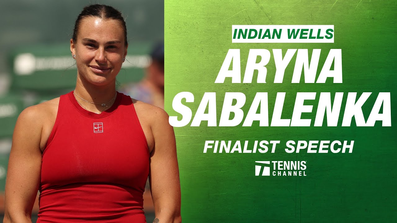 Hilarious Sabalenka congratulates Andreeva and makes jokes after Indian Wells final