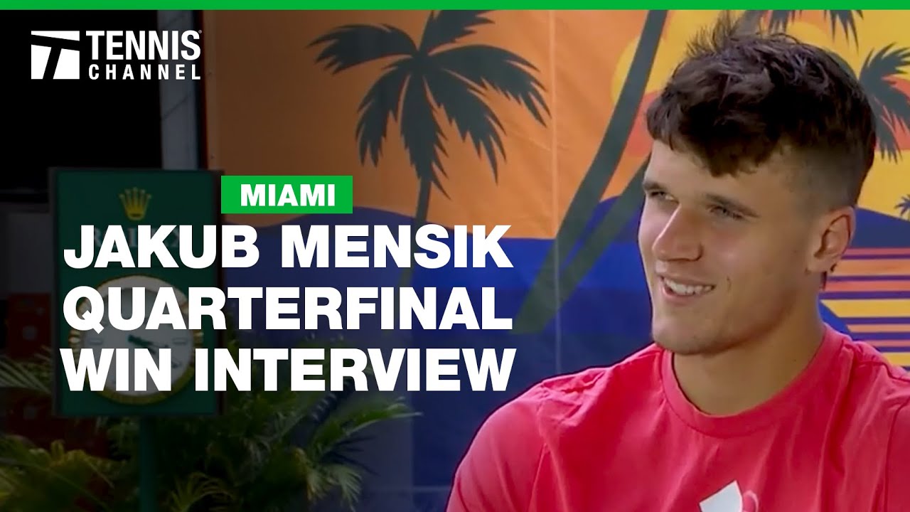 Jakub Mensik reflects on reaching maiden masters semifinal after beating Fils