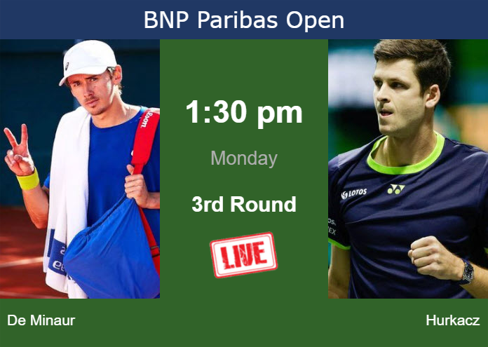 Monday Live Streaming Alex De Minaur Vs Hubert Hurkacz Monday Live Streaming Alex De Minaur vs Hubert Hurkacz