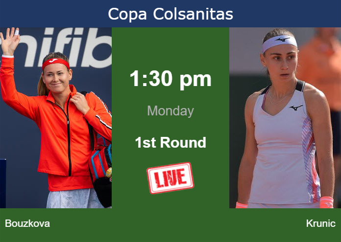 Monday Live Streaming Marie Bouzkova Vs Aleksandra Krunic Monday Live Streaming Marie Bouzkova vs Aleksandra Krunic