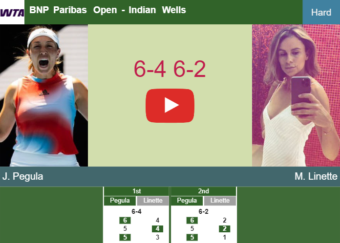 Jessica Pegula bests Linette in the 2nd round – INDIAN WELLS RESULTS. HIGHLIGHTS