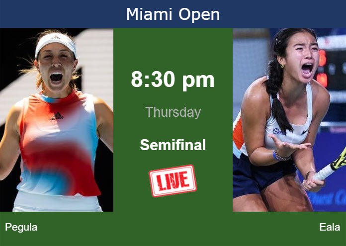 Thursday Live Streaming Jessica Pegula vs Alexandra Eala