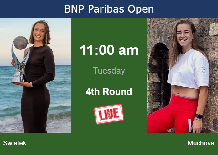 Tuesday Live Streaming Iga Swiatek vs Karolina Muchova