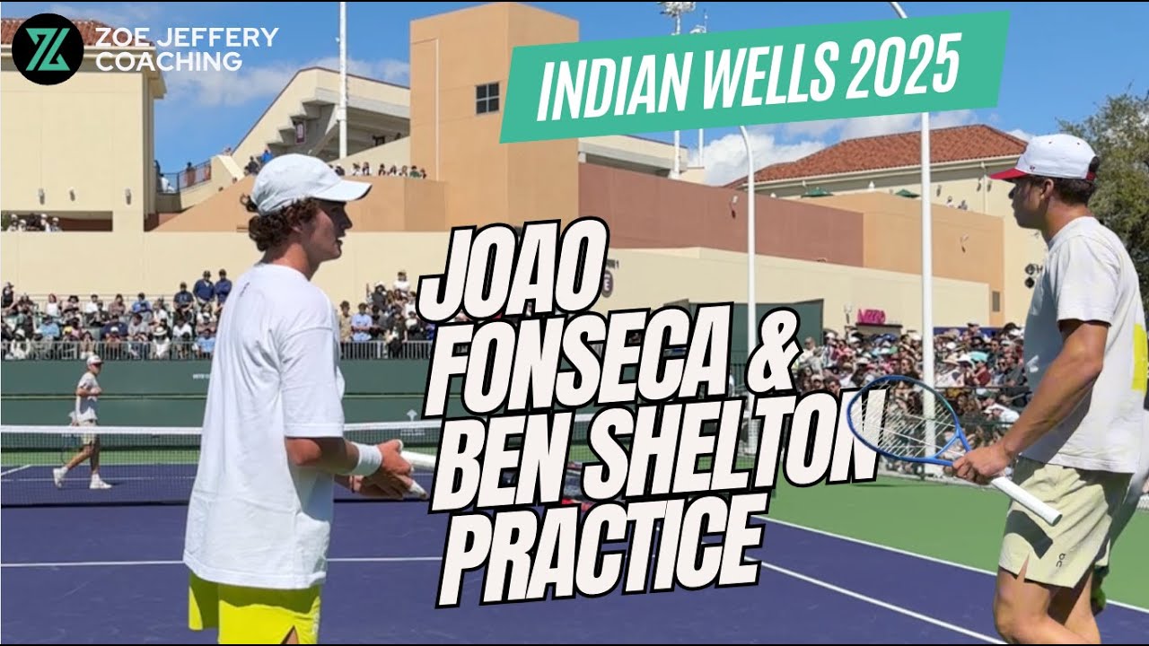 VIDEO. Shelton and Fonseca practice together in Indian Wells