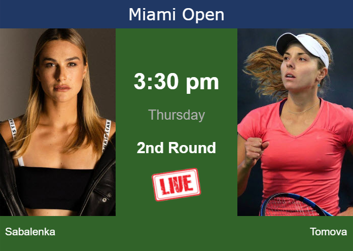 Wednesday Live Streaming Aryna Sabalenka Vs Viktoriya Tomova Wednesday Live Streaming Aryna Sabalenka vs Viktoriya Tomova