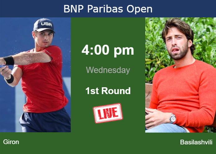 Wednesday Live Streaming Marcos Giron Vs Nikoloz Basilashvili Wednesday Live Streaming Marcos Giron vs Nikoloz Basilashvili