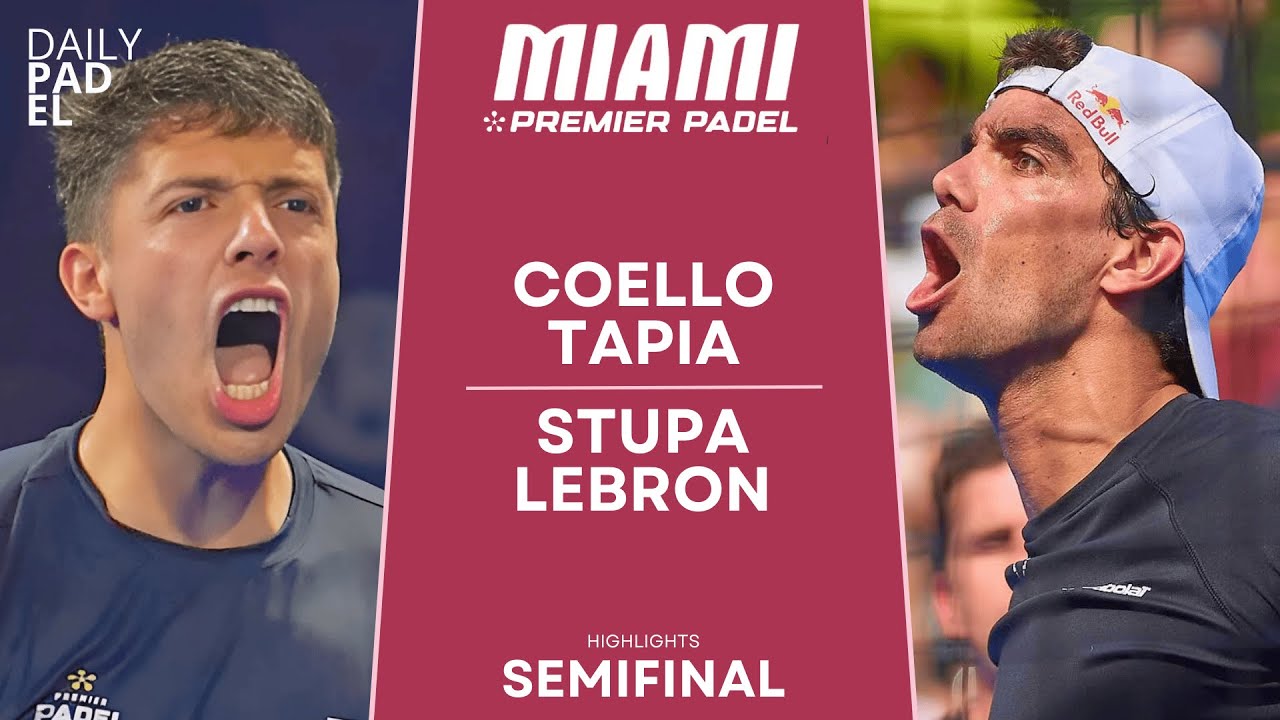 PADEL. In Miami, Lebron and Stupaczuk upset Tapia and Coello.