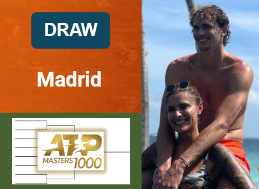ATP MADRID DRAW, PRIZE MONEY. Zverev, Alcaraz, Fritz, Djokovic are the leaders