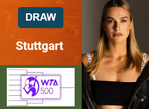Draw of Porsche Tennis Grand Prix - Stuttgart Draw of Porsche Tennis Grand Prix - Stuttgart