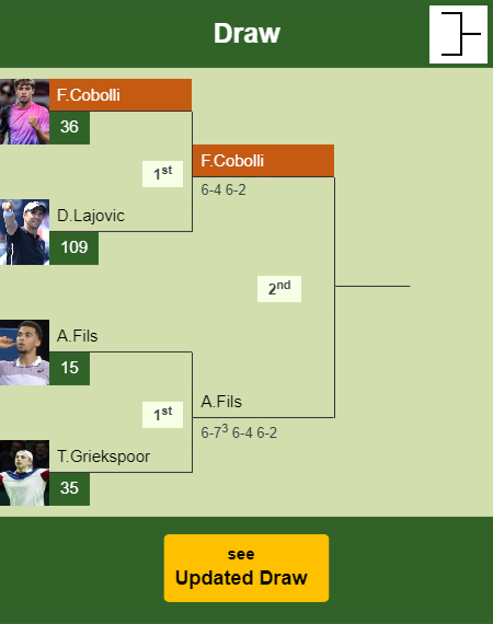 Flavio Cobolli Draw info