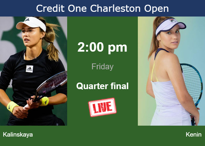 Friday Live Streaming Anna Kalinskaya vs Sofia Kenin