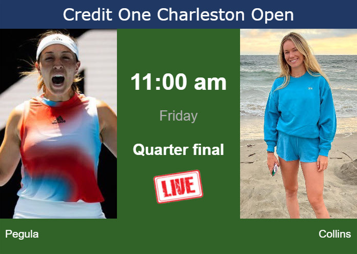 Friday Live Streaming Jessica Pegula vs Danielle Rose Collins