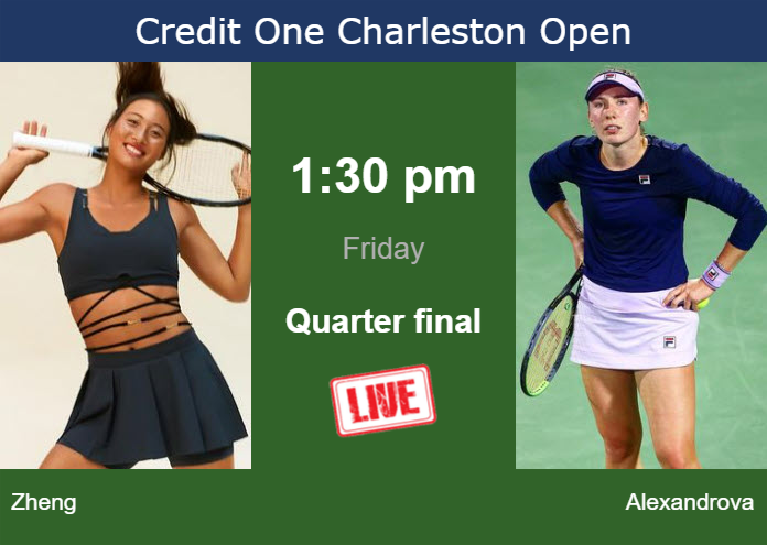 Friday Live Streaming Qinwen Zheng vs Ekaterina Alexandrova